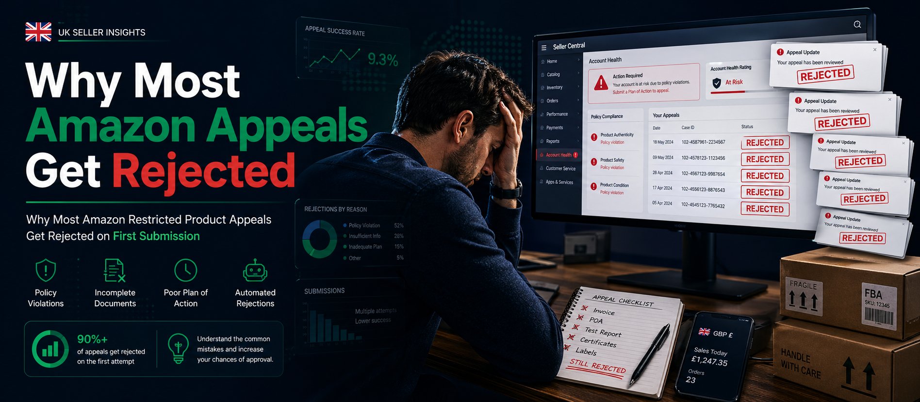 Why most Amazon restricted product appeals get rejected — what UK sellers need to know